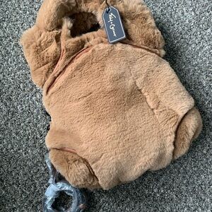 Faux Fur Brown Purse